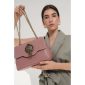 Estella Leather Shoulder Bag -Blush