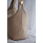Serena Leather Tote Bag - Taupe 2